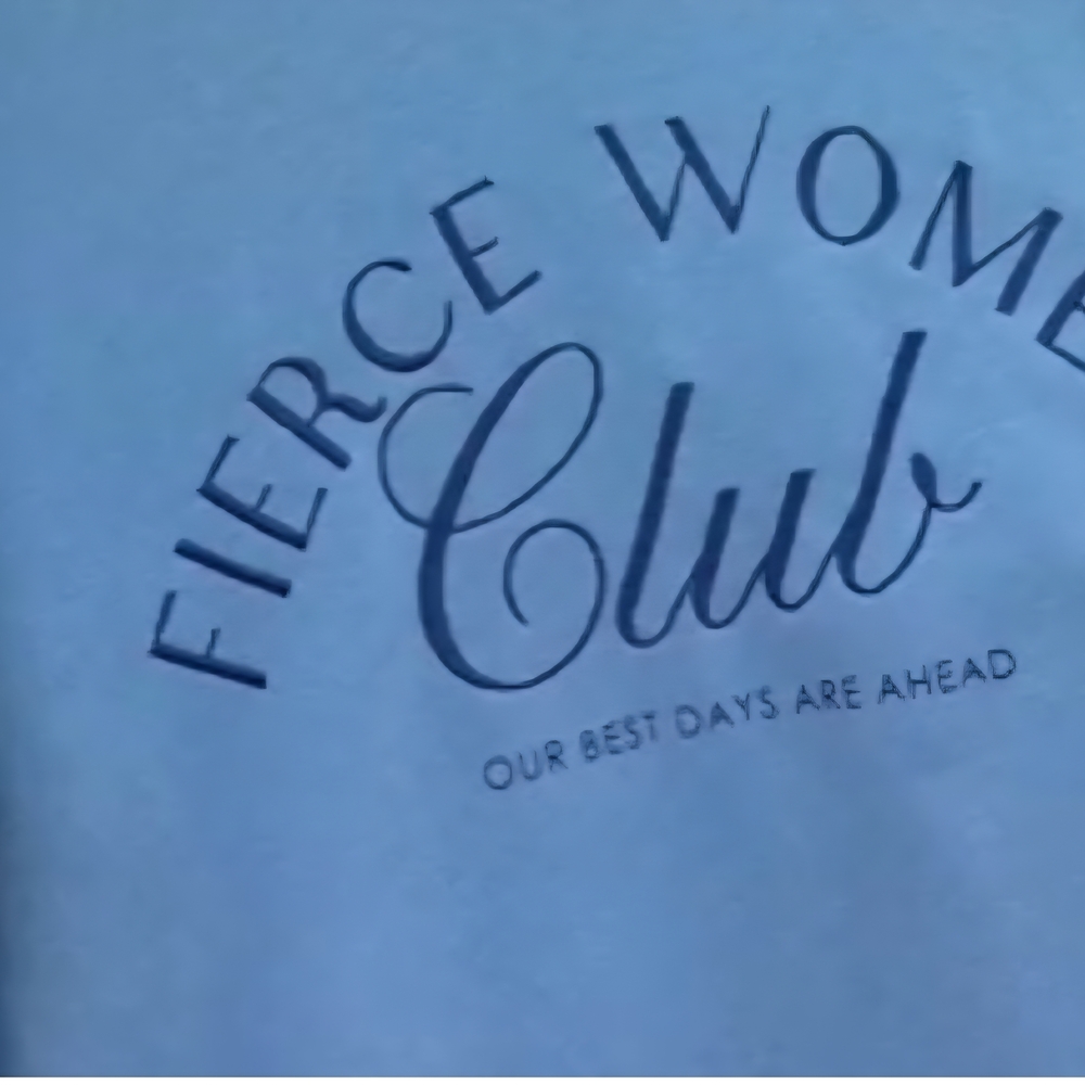 Blue Fierce Women Club Sweatshirt - Picture 3 of 3